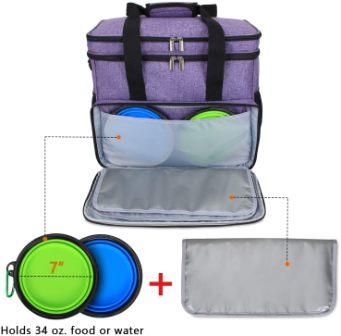 Teamoy Double-layer Dog gear travel bag