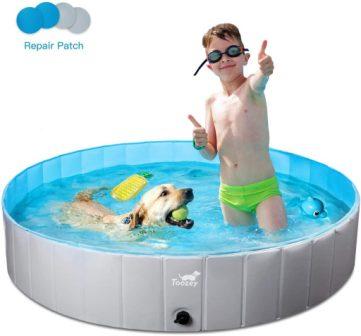Toozey Foldable Dog paddling Pool for Children and Adults
